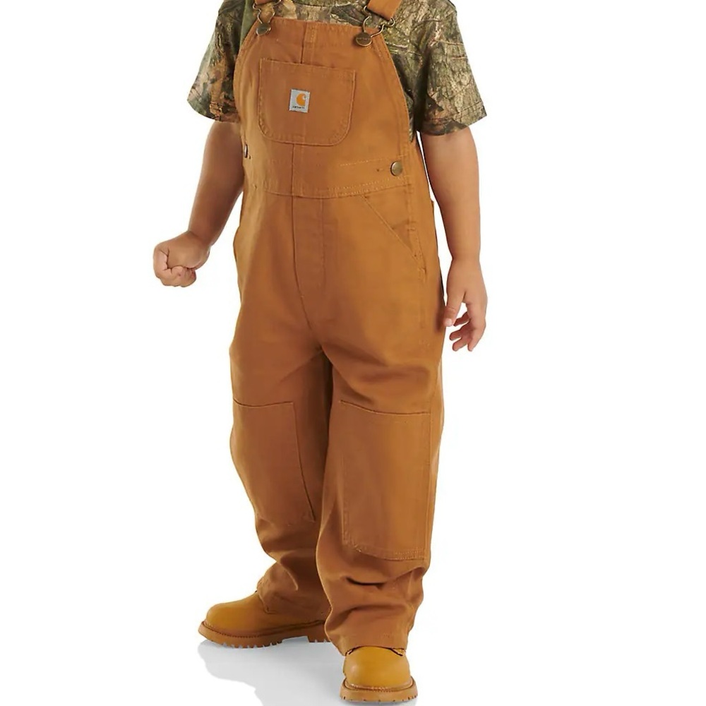 Carhartt Kid’s Bib Canvas Brown Overalls 3T